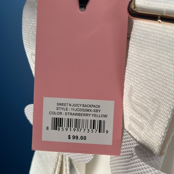 Juicy Couture Yellow Strawberry Backpack NWT - Picture 5 of 16